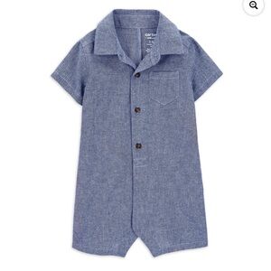 NWT Carter's Child of Mine Baby Boy Romper, One-Piece, Size: 0-3 M